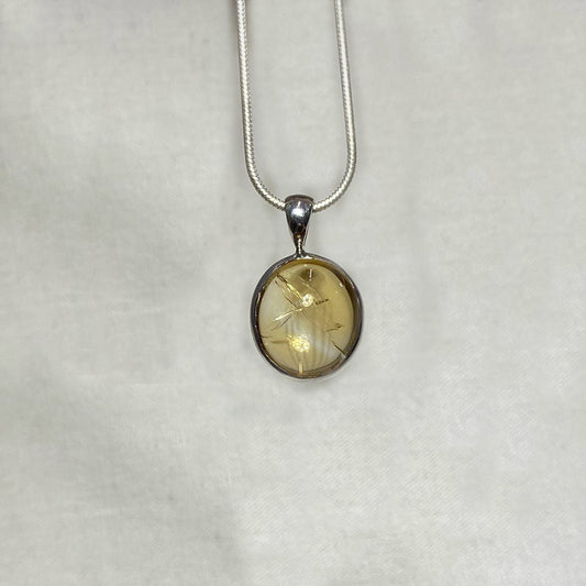 Round Citrine Pendant