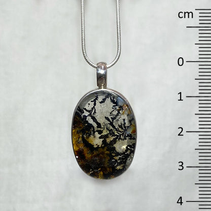 Oval Dendritic Quartz Pendant