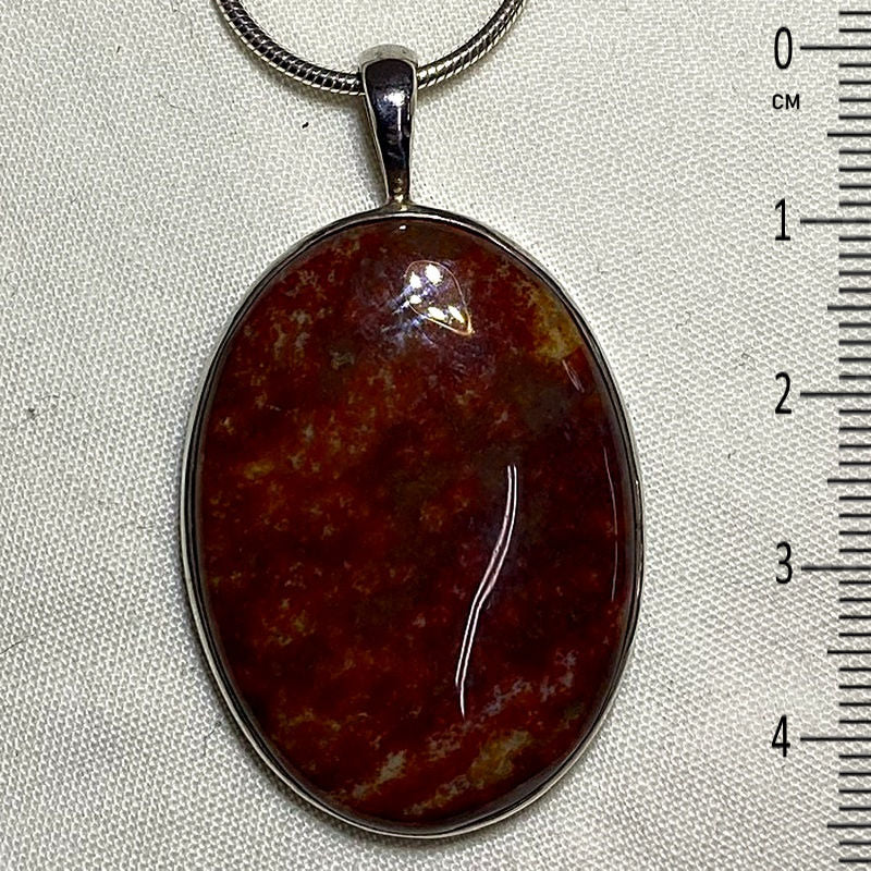 Oval Fossil Coral Pendant