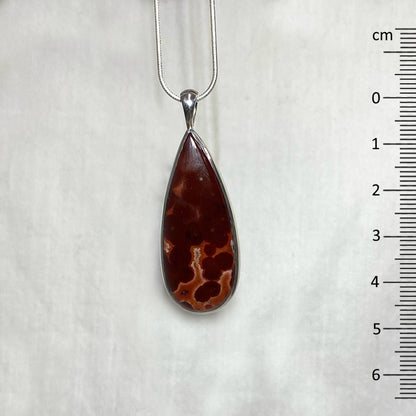 Teardrop Orbicular Jasper Pendant