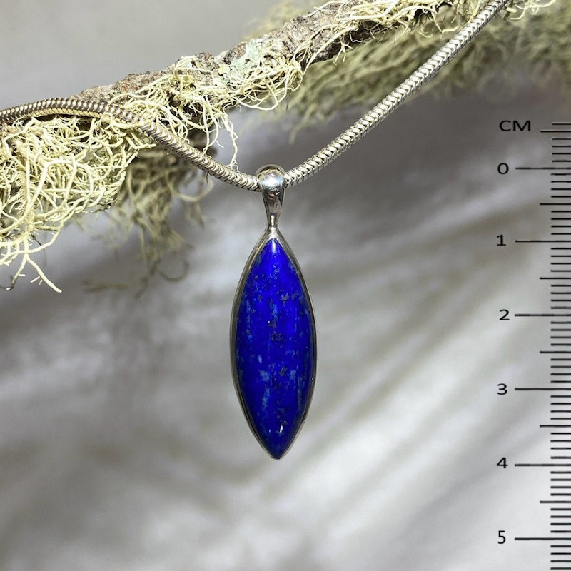 Diamond Shaped Lapis Lazuli Pendant