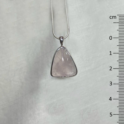 Freeform Rose Quartz Pendant
