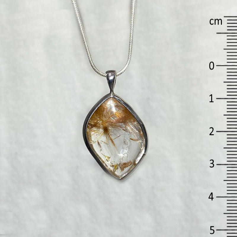Rutilated Quartz Pendant