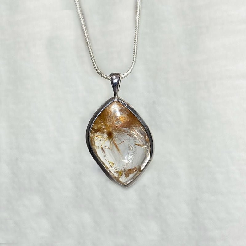 Rutilated Quartz Pendant