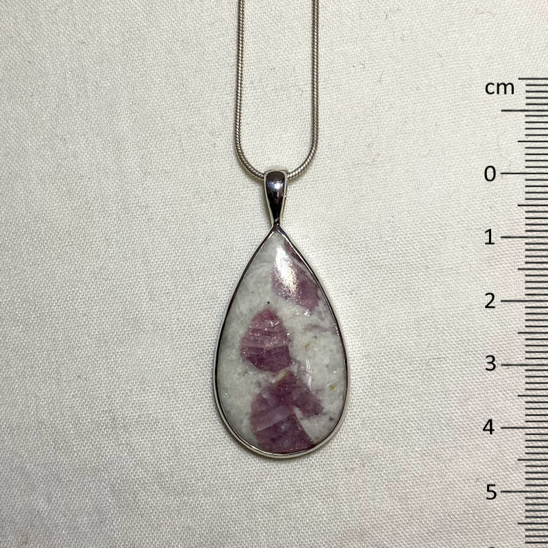 Teardrop Tourmaline In Quartz Pendant