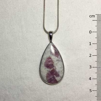 Teardrop Tourmaline In Quartz Pendant