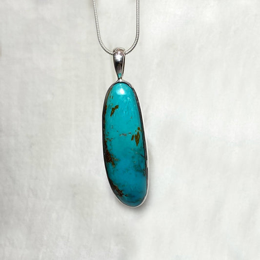 Freeform Arizona Turquoise Pendant