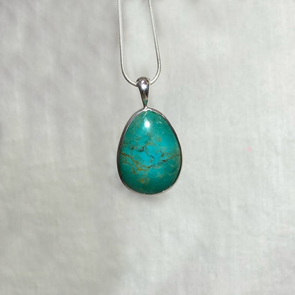 Freeform Arizona Turquoise Pendant