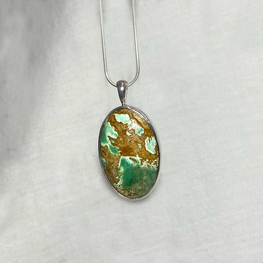Oval Variscite Pendant