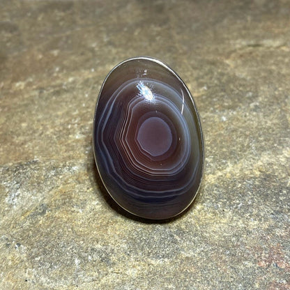 Botswana Agate Ring- Size 8