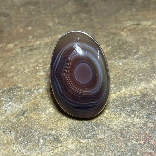 Botswana Agate Ring- Size 8