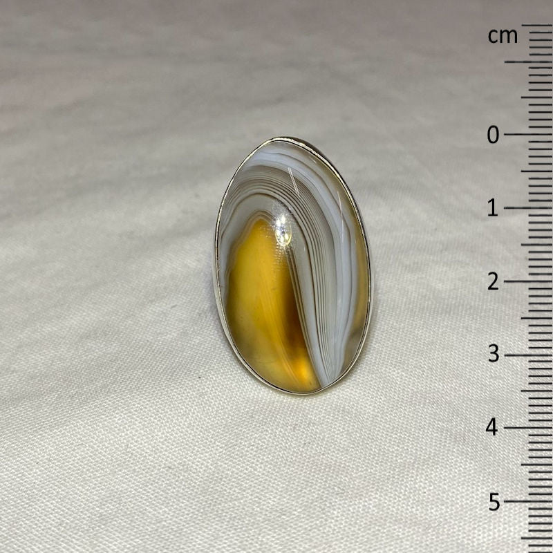Botswana Agate Ring- Size 8