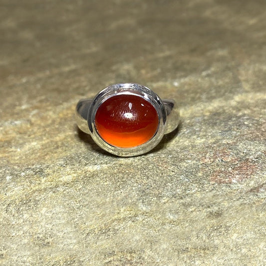 Oval Carnelian Ring- Size 8.5