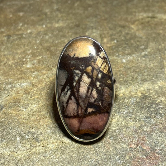 Oval Outback Jasper Ring- Size 9.5