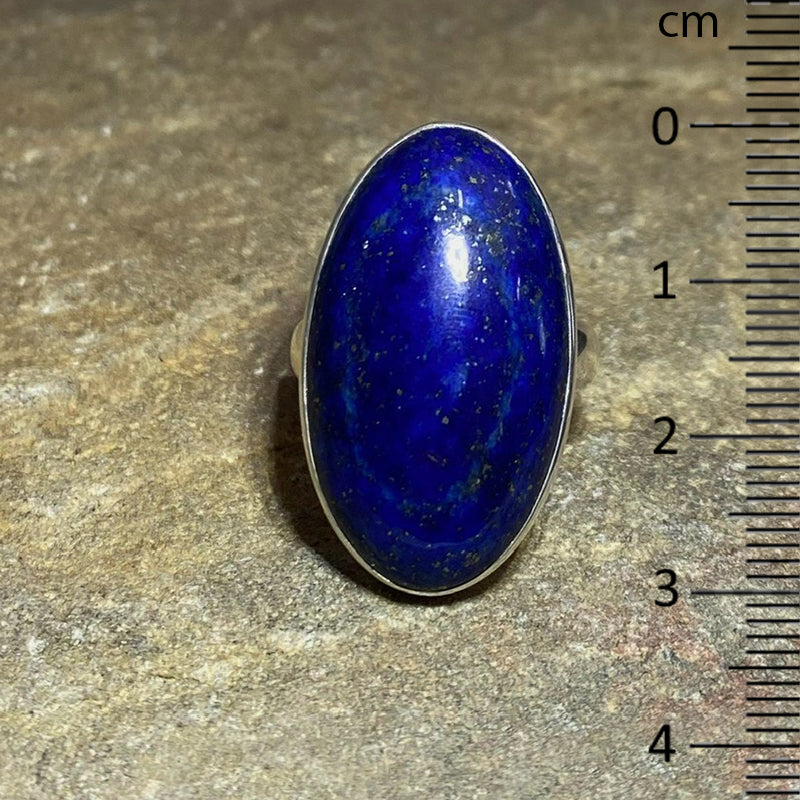 Oval Lapis Lazuli Ring- Size 9.5