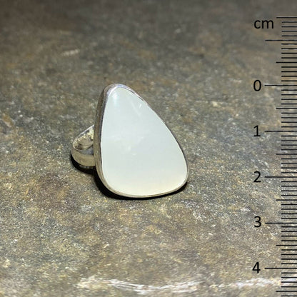 Moonstone Opaque Ring - Size 9