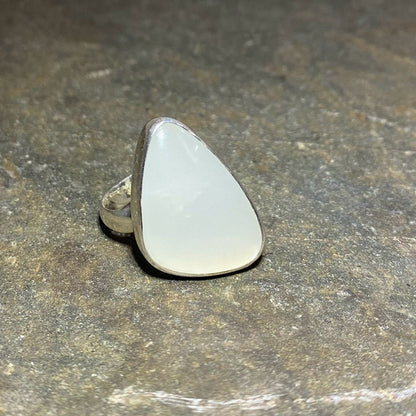 Moonstone Opaque Ring - Size 9