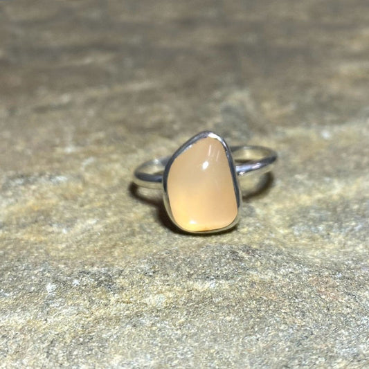 Freeform Moonstone Ring- Size 8