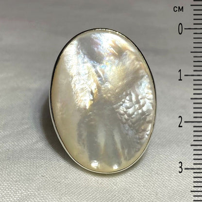 Oval Mother Of Pearl Ring- Size 9.5