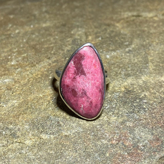 Freeform Thulite Ring- Size 8
