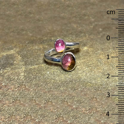 Watermelon Tourmaline Ring- Size 8