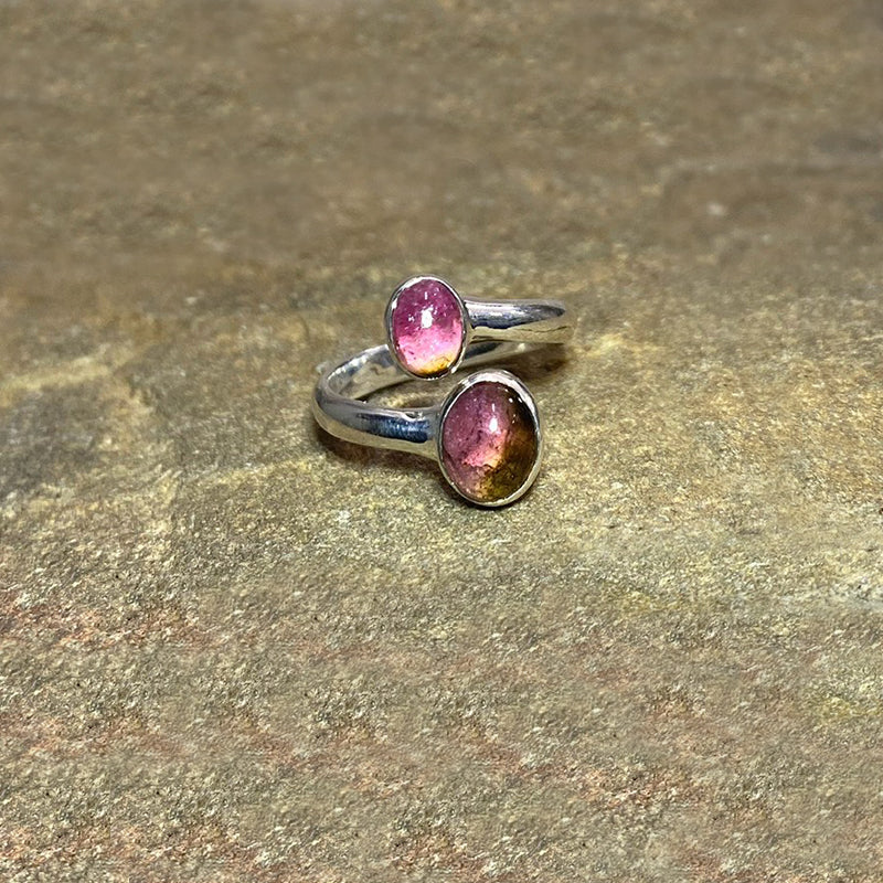 Watermelon Tourmaline Ring- Size 8