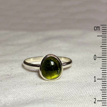 Green Tourmaline Ring- Size 8