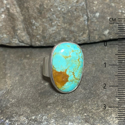 Oval Turquoise Ring- Size 7