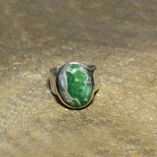 Oval Variscite Ring- Size 7.5