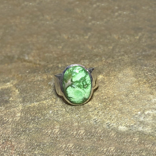 Oval Variscite Ring- Size 7.5