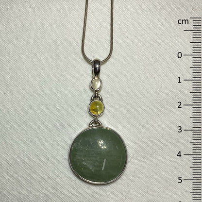 Combination Moonstone, Heliodor & Beryl Pendant