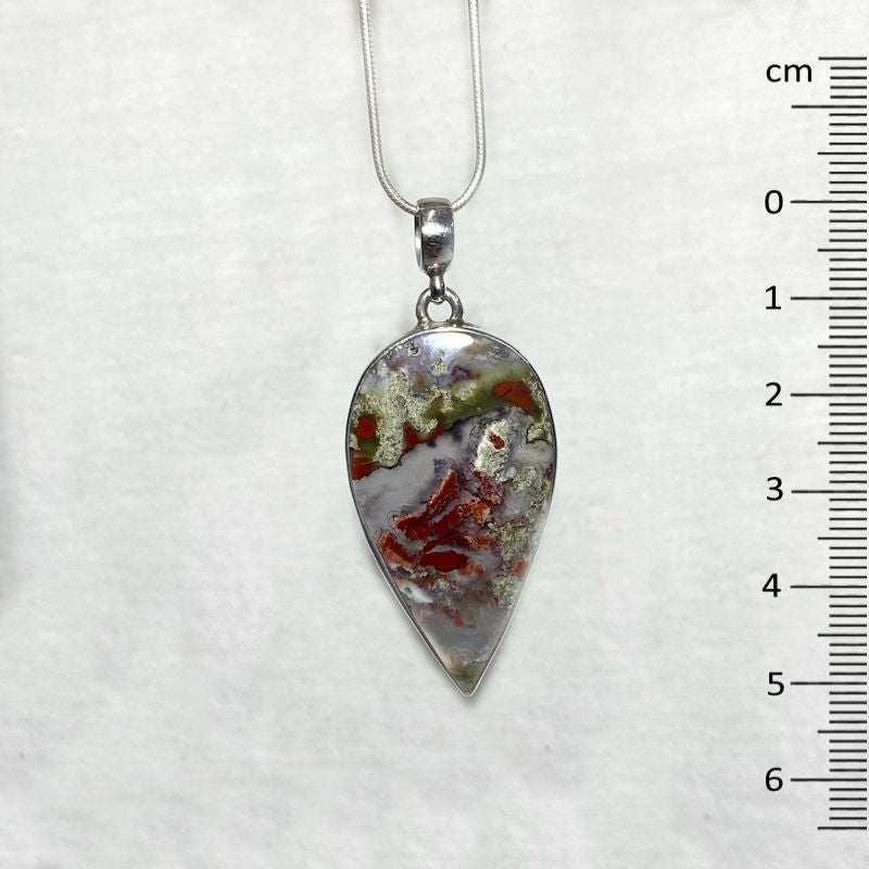 Pear Shaped Opal Wood Pendant