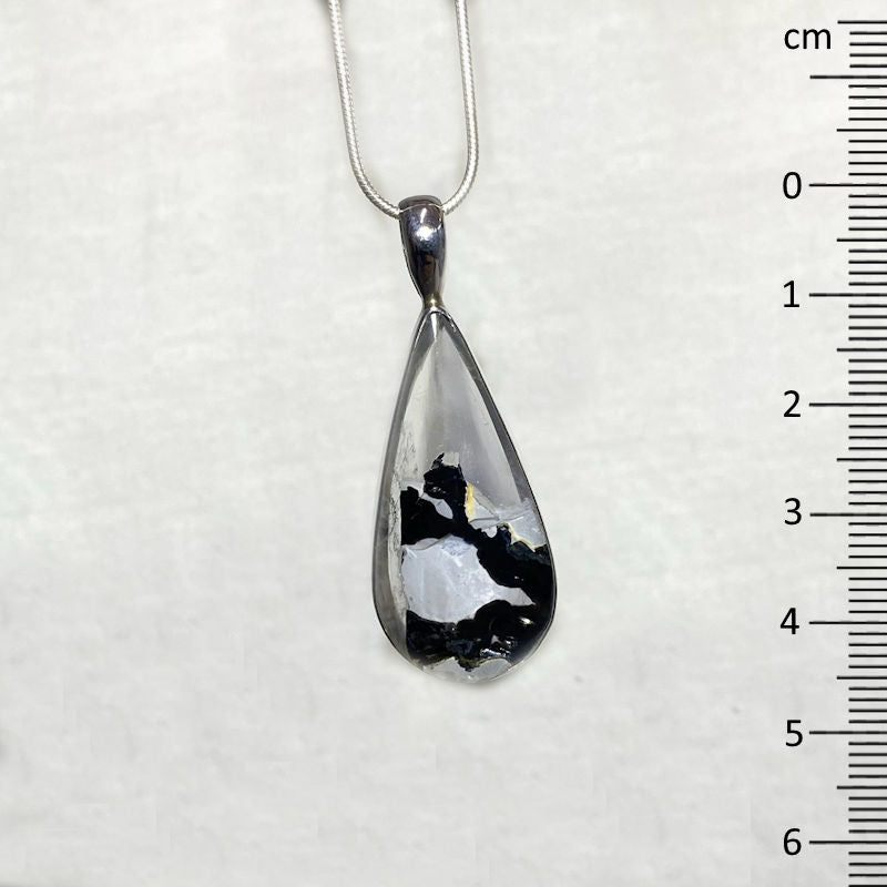 Teardrop Dendritic Quartz Pendant