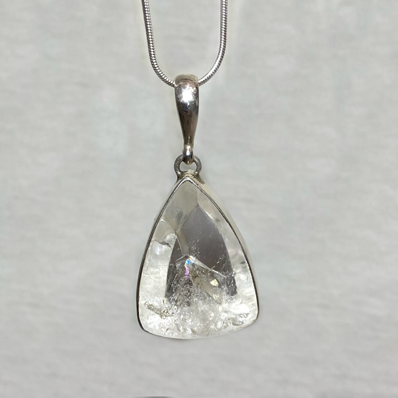 Triangle Manifestation Quartz Pendant