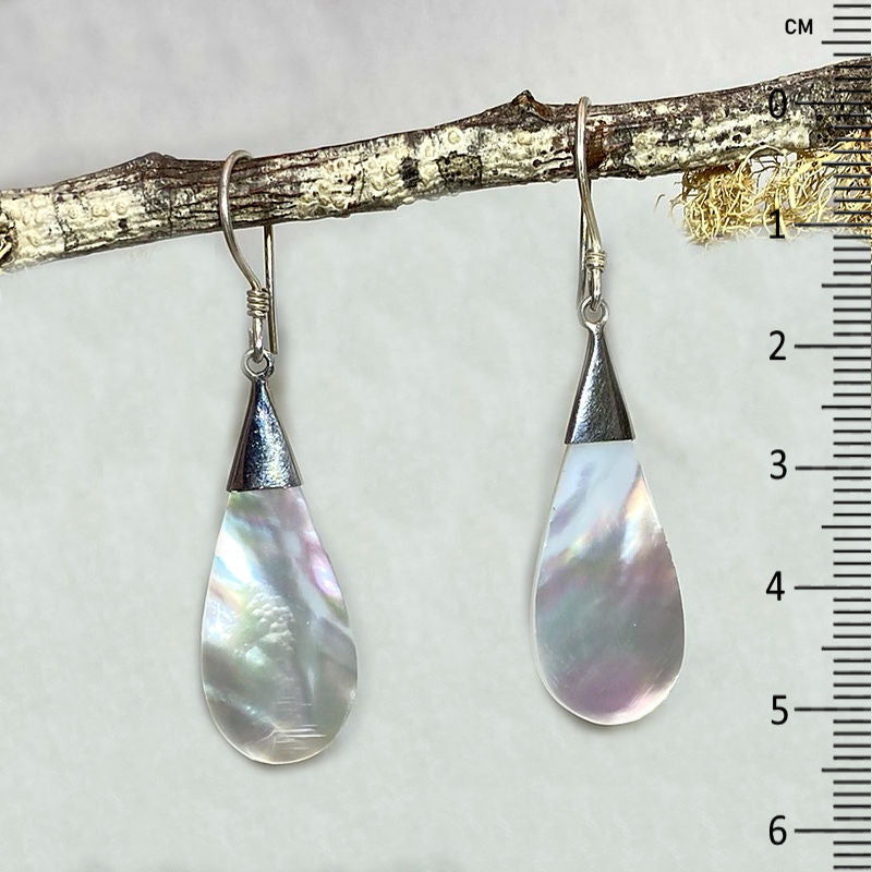Teardrop Mother Of Pearl Earrings