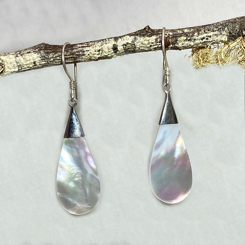 Teardrop Mother Of Pearl Earrings