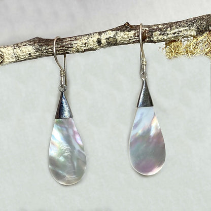 Teardrop Mother Of Pearl Earrings