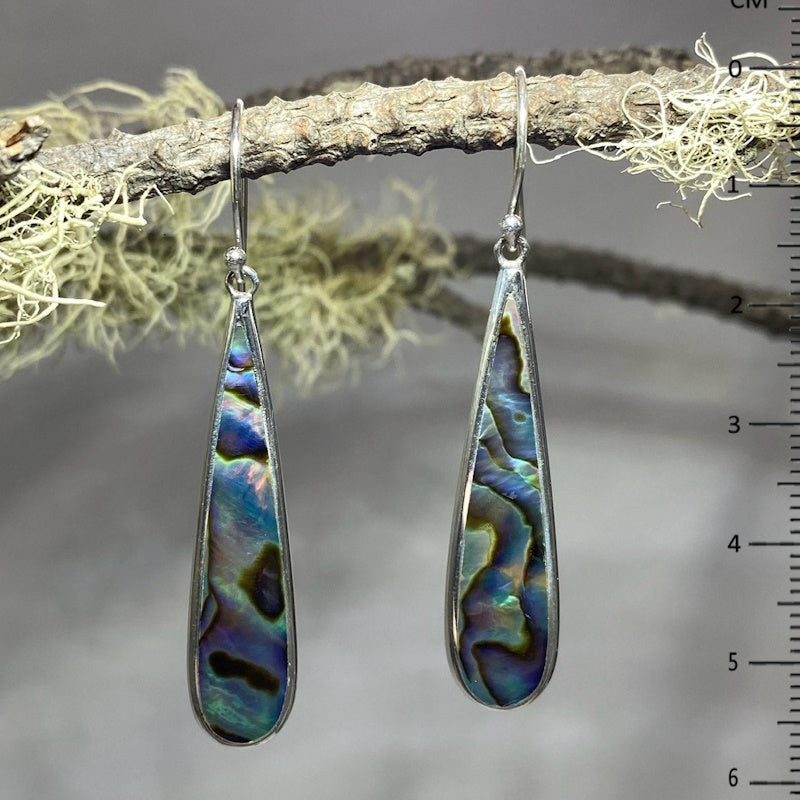 Teardrop Paua Shell Earrings