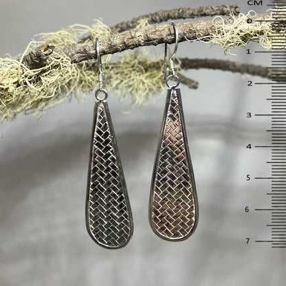 Long Sterling Silver Earrings