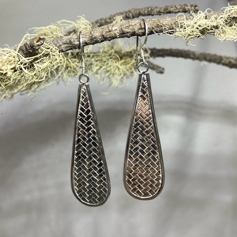 Long Sterling Silver Earrings