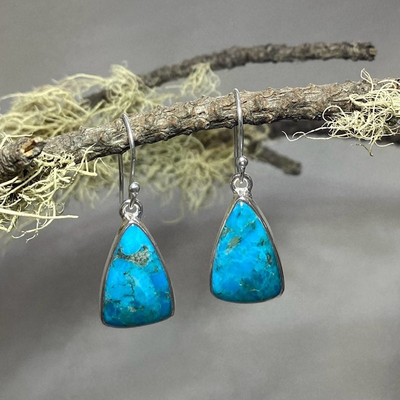 Triangle Turquoise Earrings