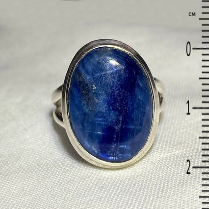 Oval Blue Kyanite Ring- Size 6