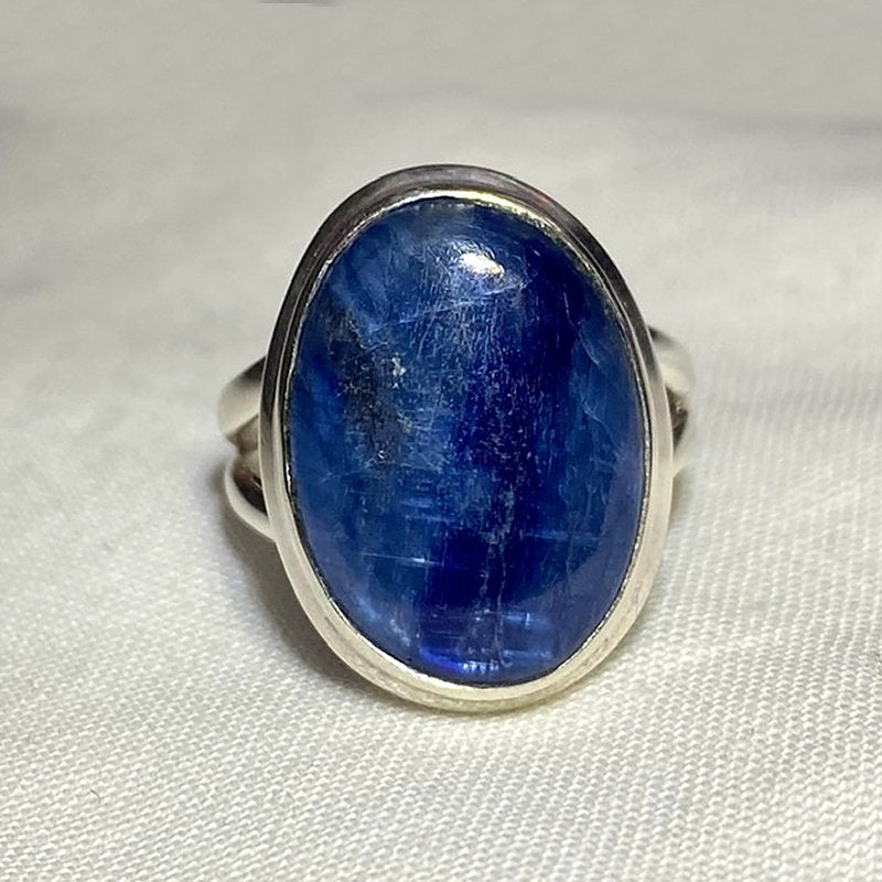 Oval Blue Kyanite Ring- Size 6