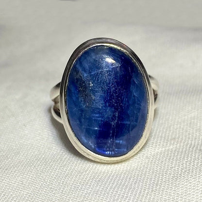 Oval Blue Kyanite Ring- Size 6