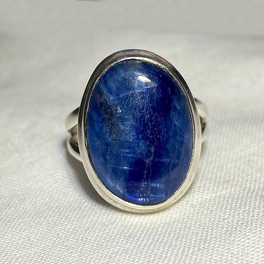 Oval Blue Kyanite Ring- Size 6