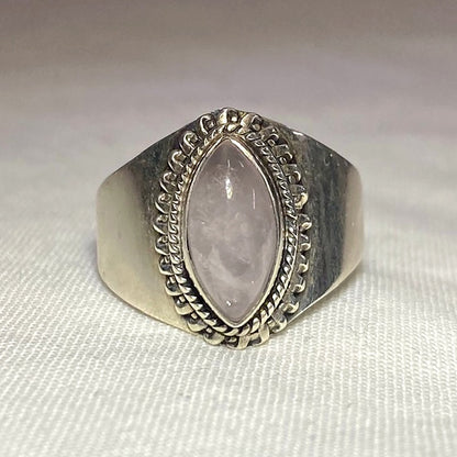 Marquese Rose Quartz Ring- Size 9