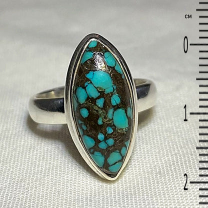 Marquese Tibetan Turquoise Ring- Size 7