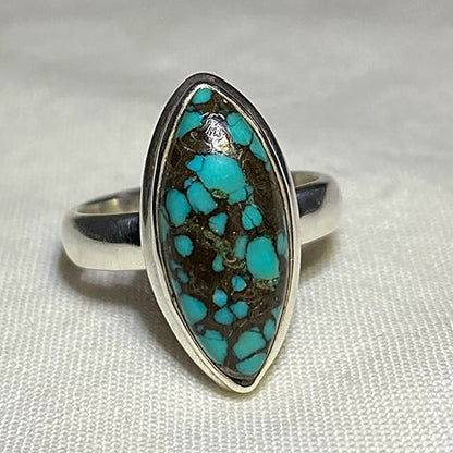 Marquese Tibetan Turquoise Ring- Size 7