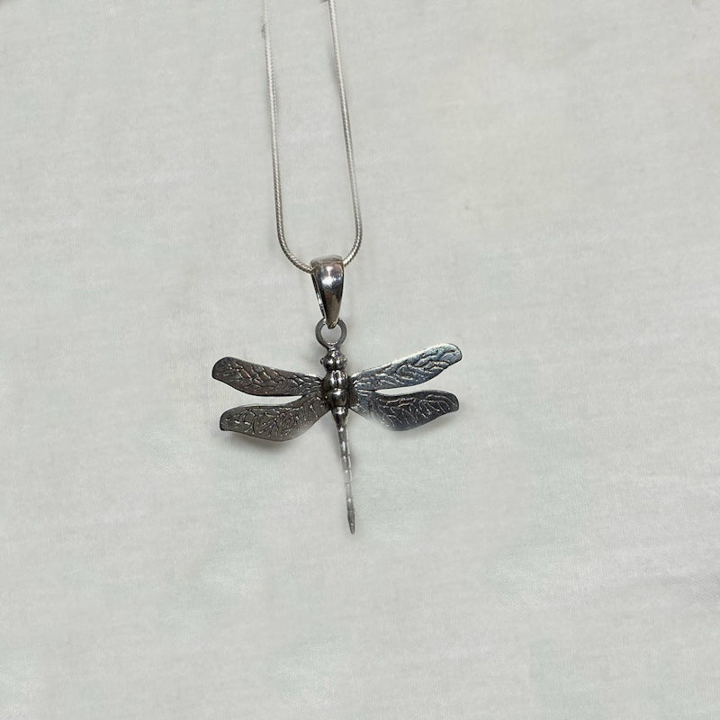 Sterling Silver Dragonfly Pendant