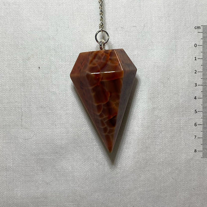 Fire Agate Pendulum